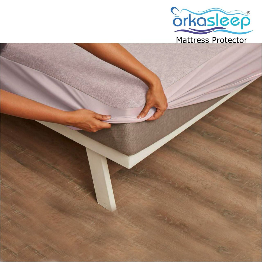 Orkasleep Mattress Protector, Beige view 3